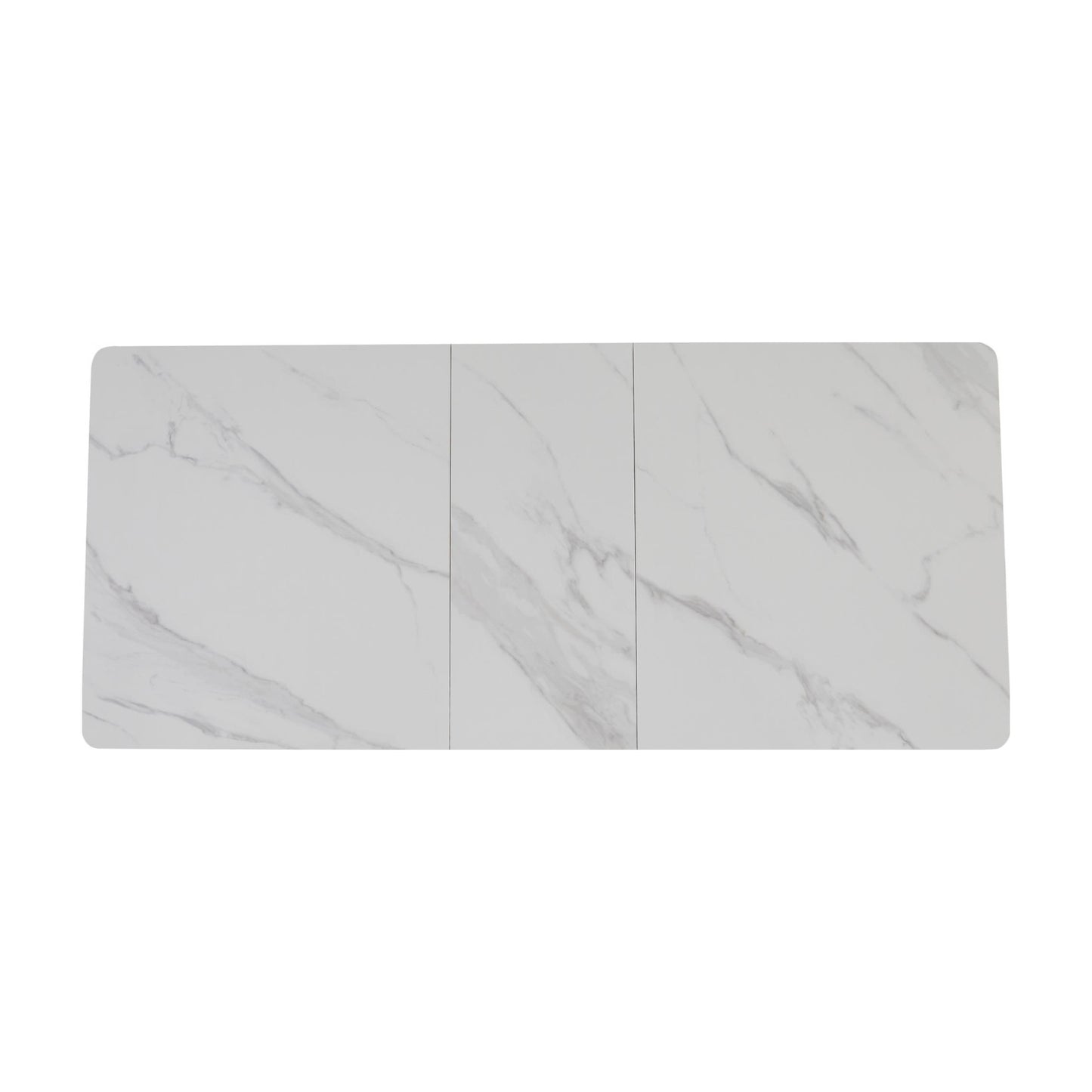 Denmark Ceramic Extension Dining Table - Snow White