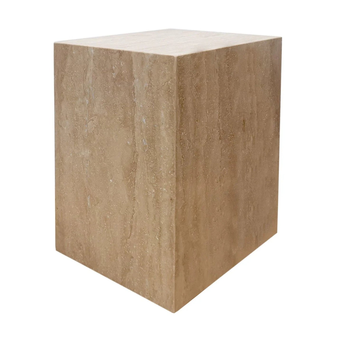 Hendrix Black Marble Side Table Side Table Cafe Lighting & Living Travertine