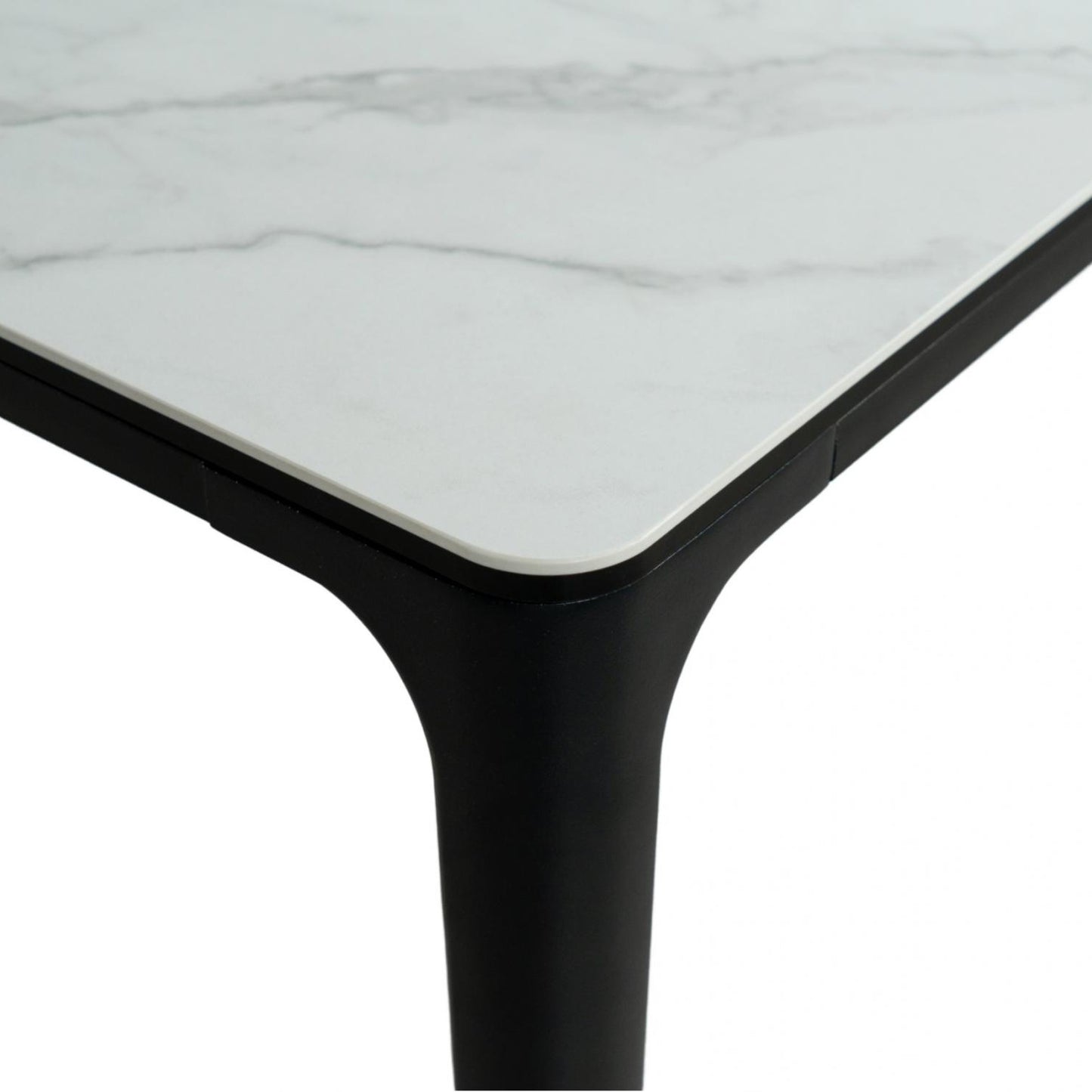 Magnate Ceramic Dining Table - White Marble