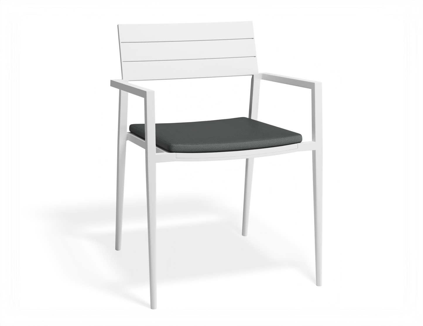 Halki Metal Outdoor Dining Chair - White