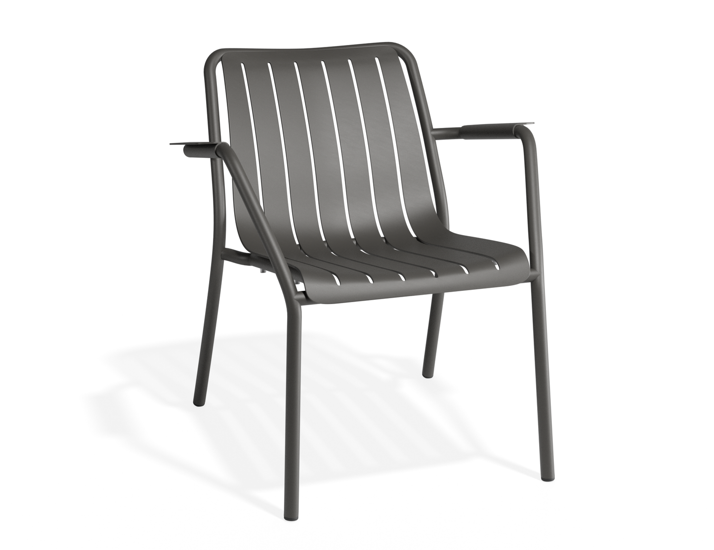 Roku Metal Outdoor Lounge Chair - White