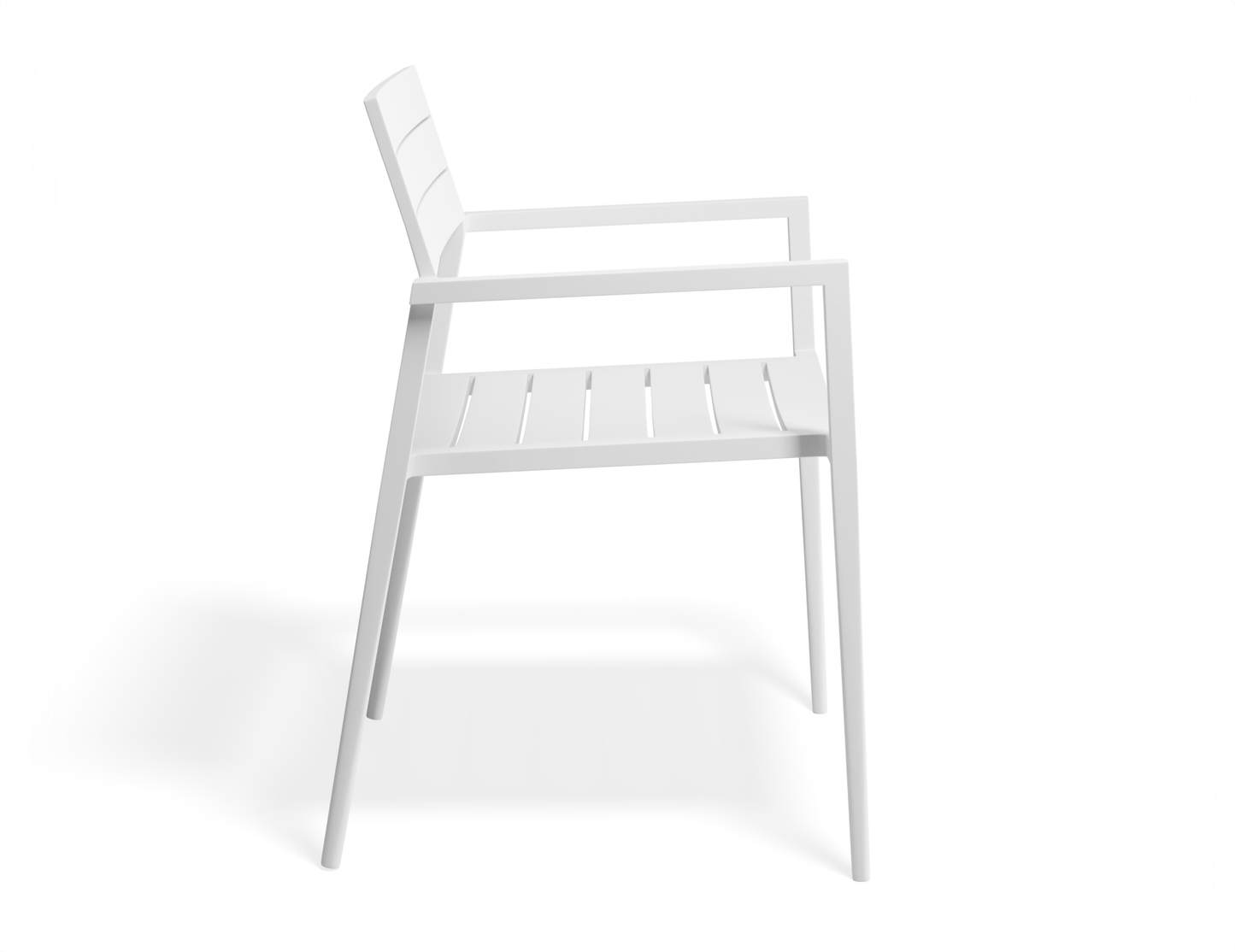 Halki Metal Outdoor Dining Chair - White