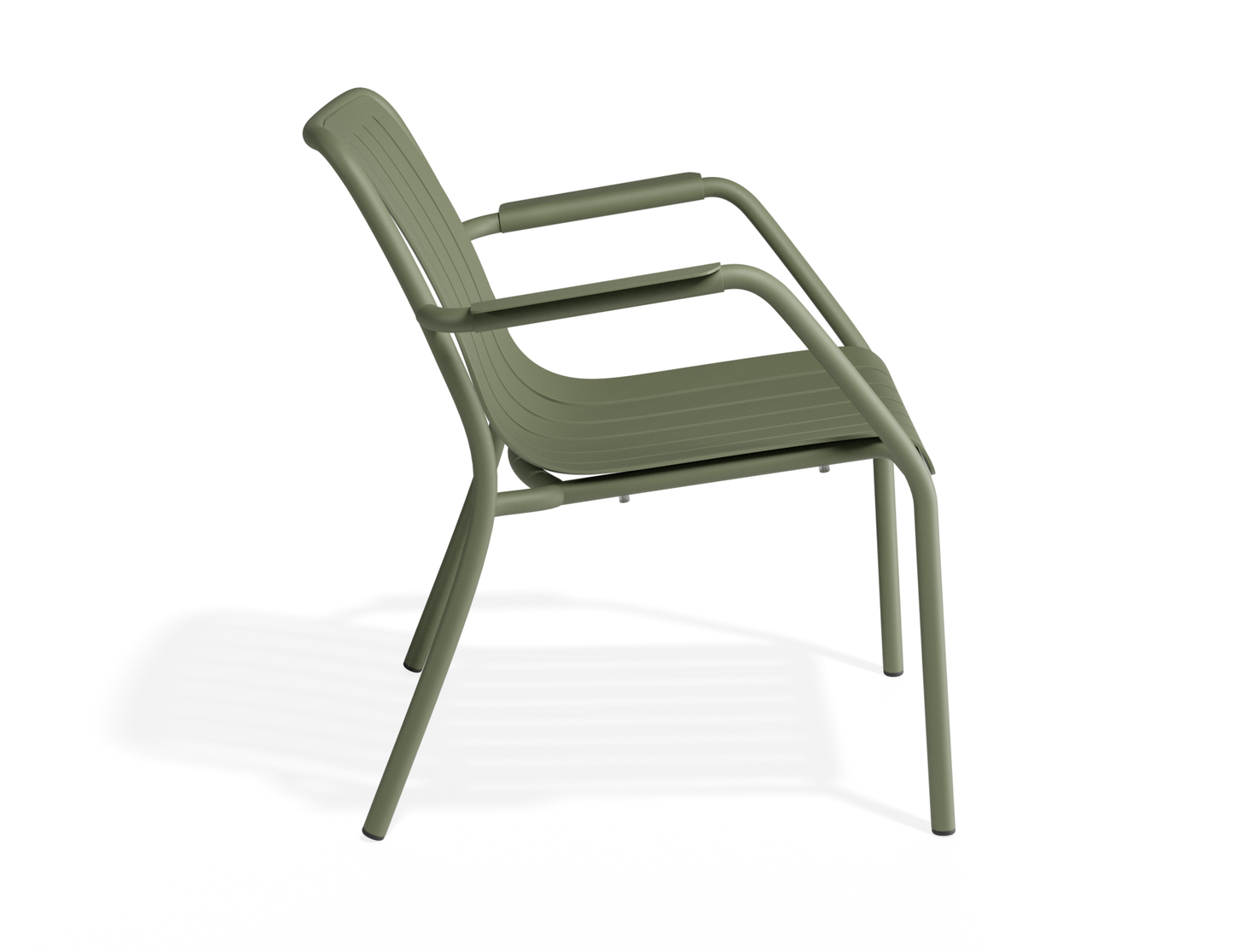 Roku Metal Outdoor Lounge Chair - Eucalyptus