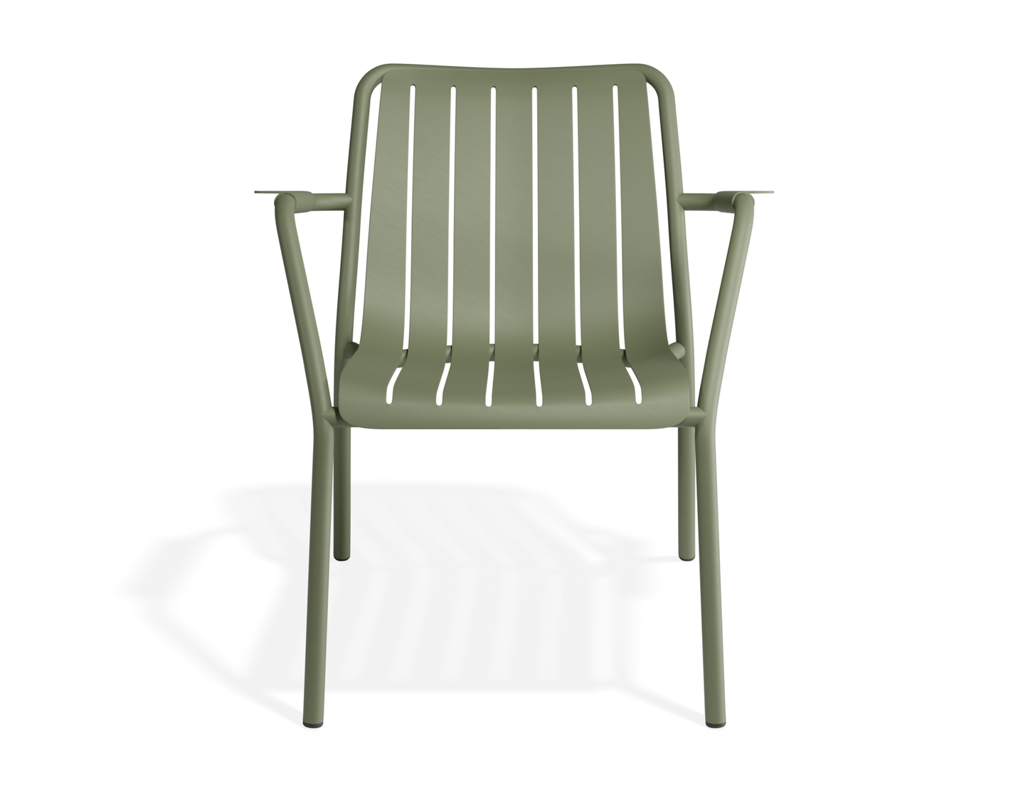 Roku Metal Outdoor Lounge Chair - Eucalyptus