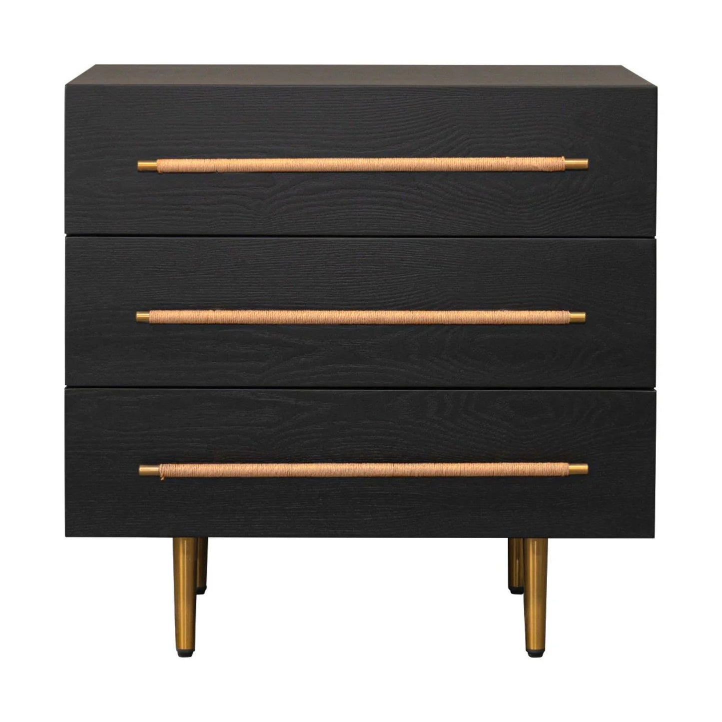 Retreat Ash Wood Bedside Table Bedside Table Cafe Lighting & Living Black