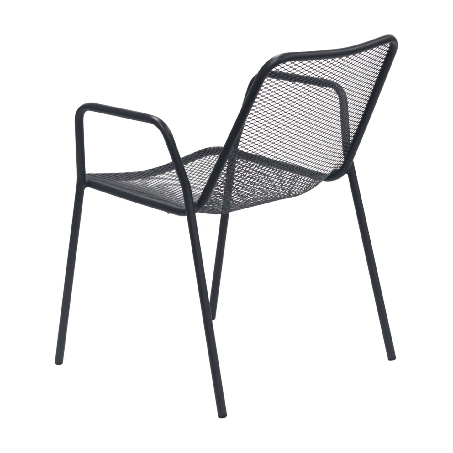 Rhodes Metal Outdoor Chair Set of 2 - Black
