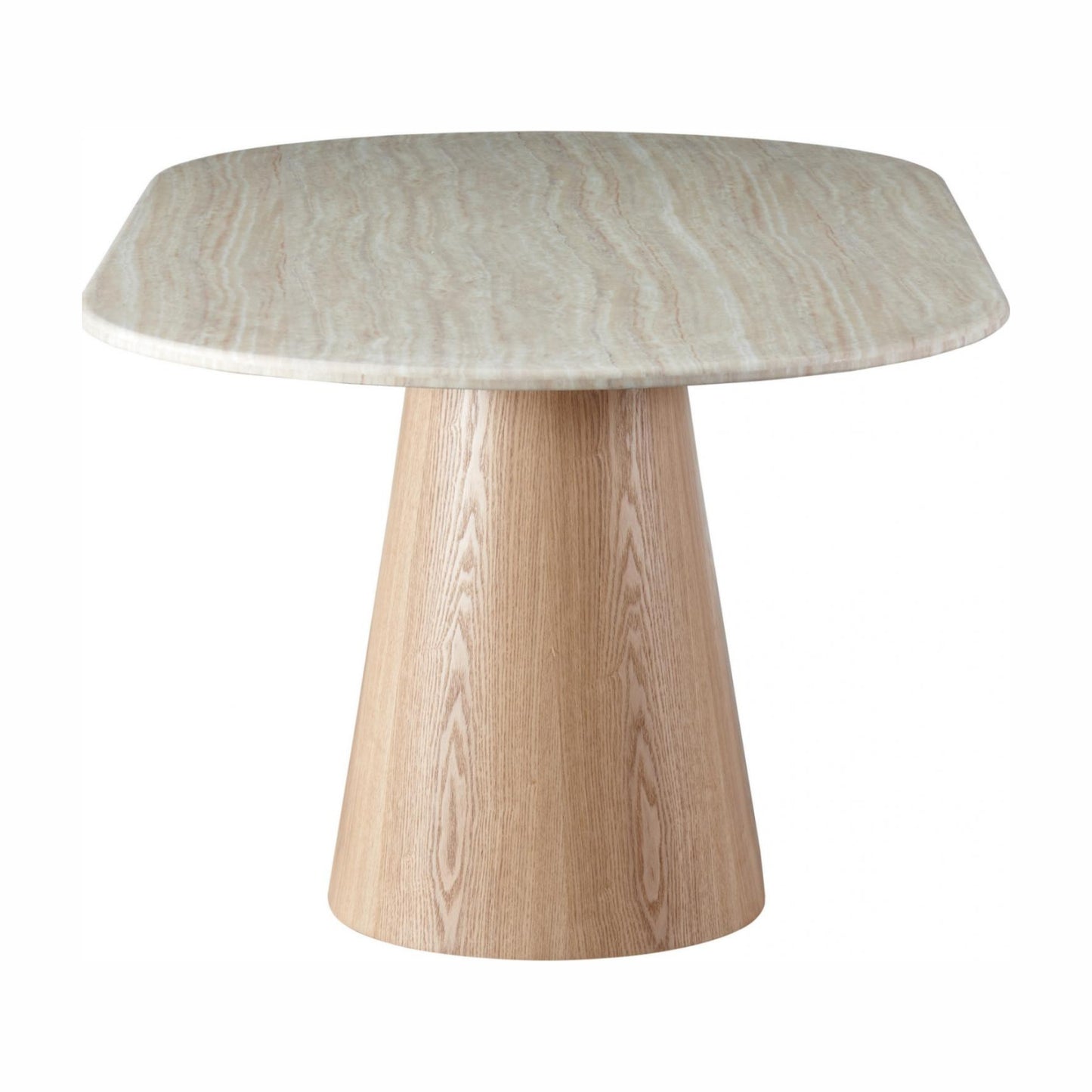Waverley Large Dining Table - White Travertine