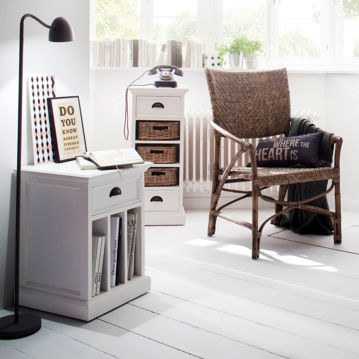 Halifax Classic White Side Table
