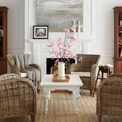 Provence Classic White Rectangular Coffee Table