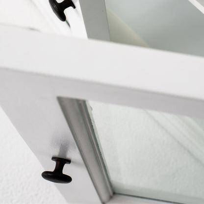 Halifax Classic White Glass Display Buffet Table