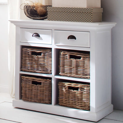 Halifax Classic White Medium Basket Set Buffet Table
