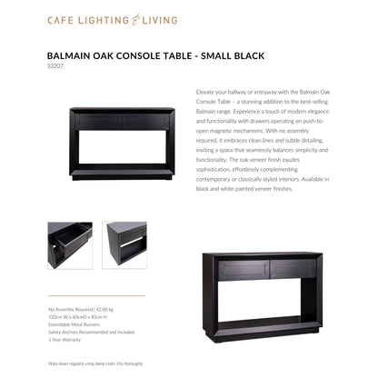 Balmain Small Two Drawer Open Console Table Console Table Cafe Lighting & Living