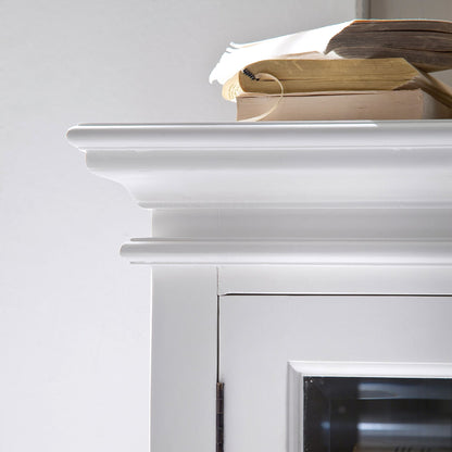 Halifax Classic White Glass Display Buffet Table