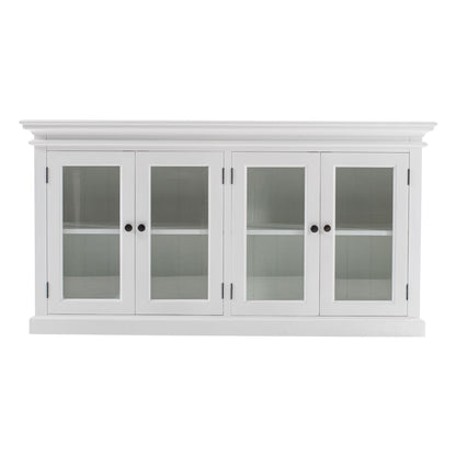Halifax Classic White Glass Display Buffet Table