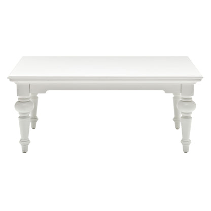 Provence Classic White Rectangular Coffee Table
