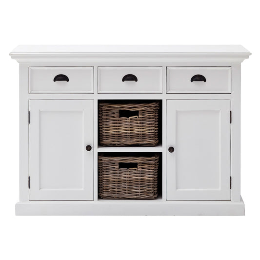 Halifax Classic White 2 Basket Buffet Table