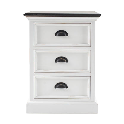 Halifax Accent Classic White Drawer Side Table