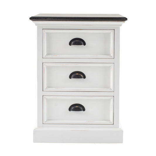 Halifax Accent Classic White Drawer Side Table