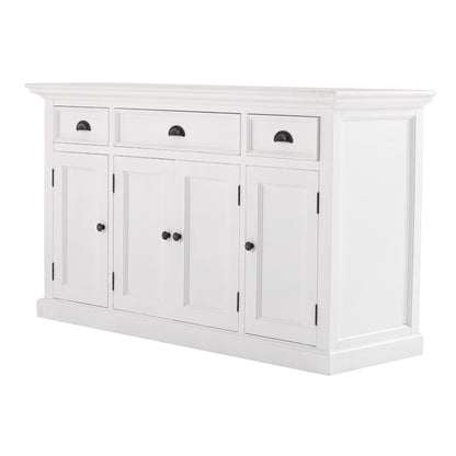 Halifax Classic White 4 Door Buffet Table