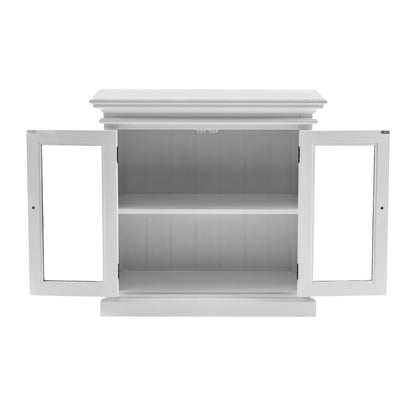 Halifax Classic White Glass Display Buffet Table
