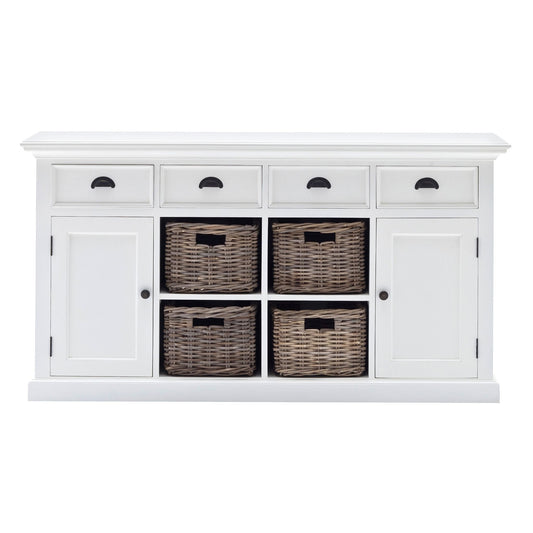 Halifax Classic White 4 Basket Buffet Table