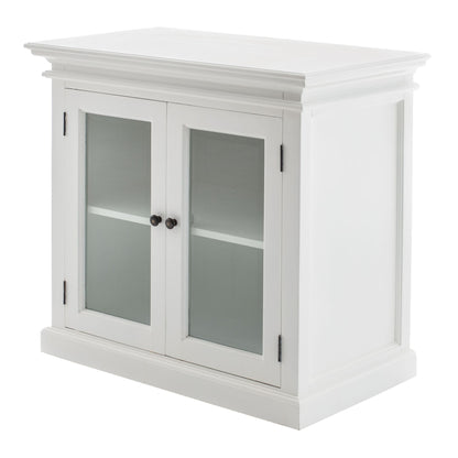Halifax Classic White Glass Display Buffet Table