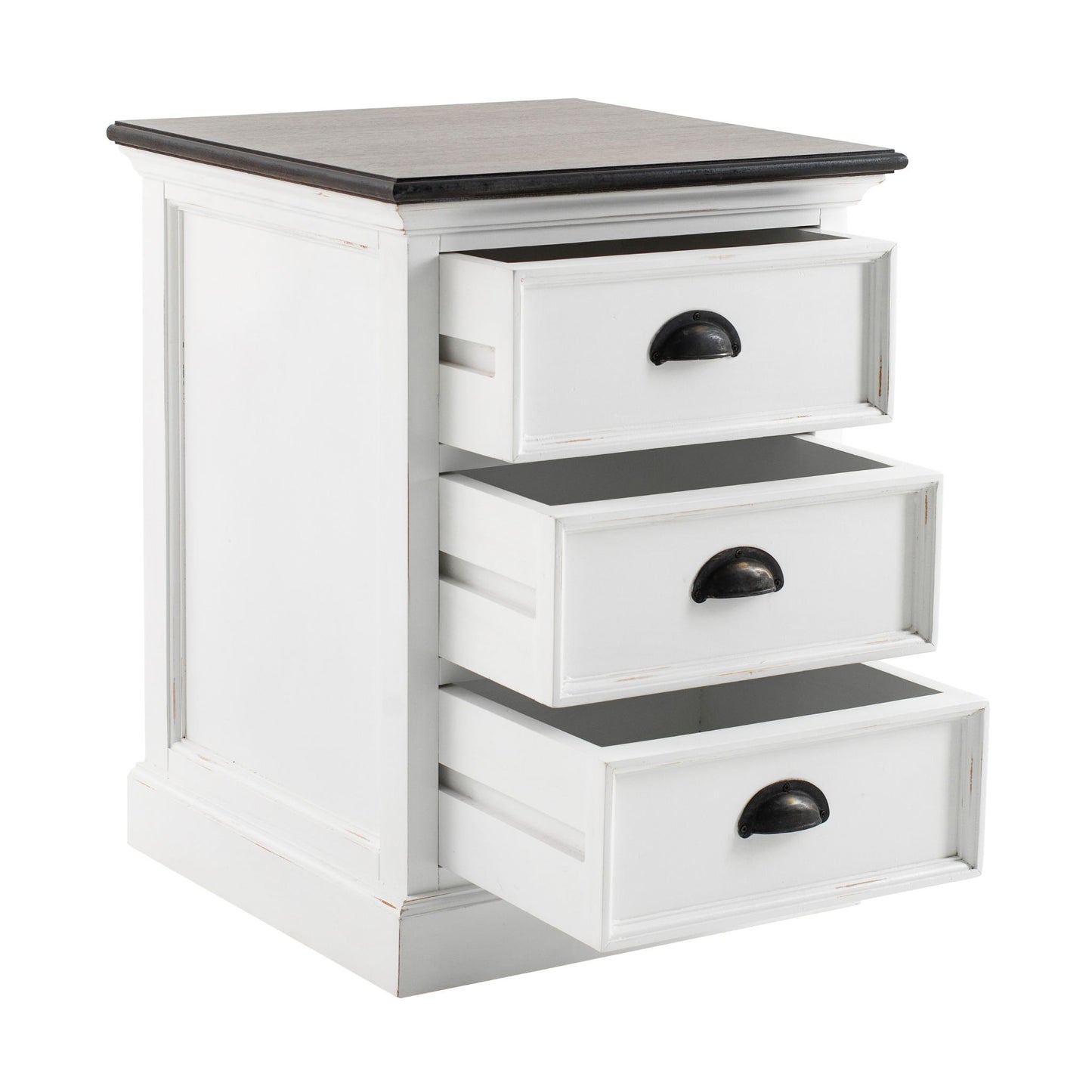 Halifax Accent Classic White Drawer Side Table