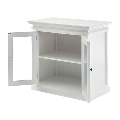 Halifax Classic White Glass Display Buffet Table