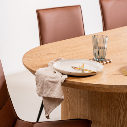 Boyd 220cm Natural Oval Dining Table