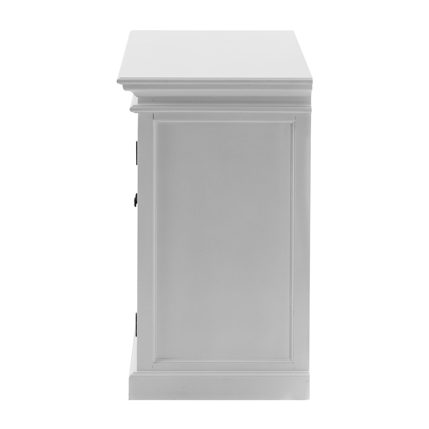 Halifax Classic White Glass Display Buffet Table