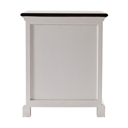 Halifax Accent Classic White Shelved Side Table