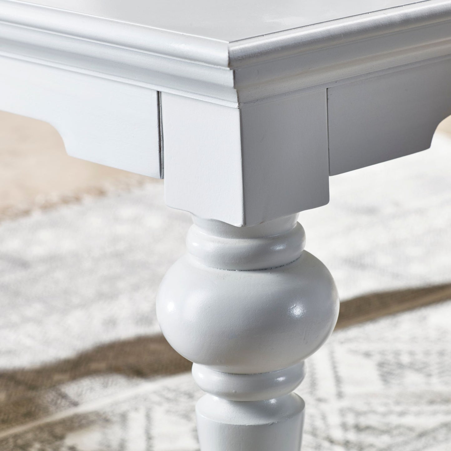 Provence Classic White Rectangular Coffee Table