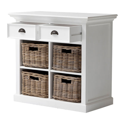 Halifax Classic White Medium Basket Set Buffet Table