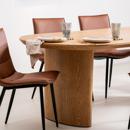 Boyd 220cm Natural Oval Dining Table