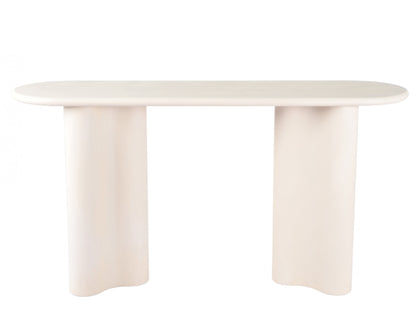 Coastal Stone Console Table - Pebble