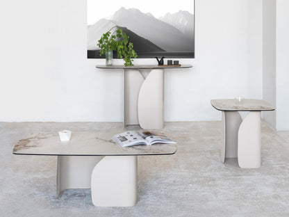 Messina Marble Console Table - Milan White