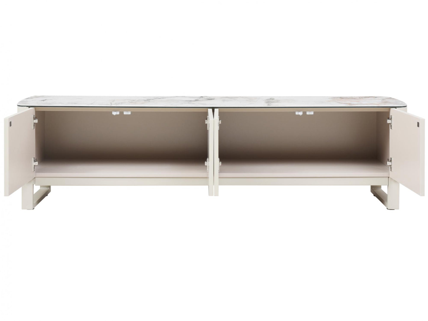 Messina Marble TV Unit Milan White
