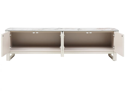 Messina Marble TV Unit Milan White
