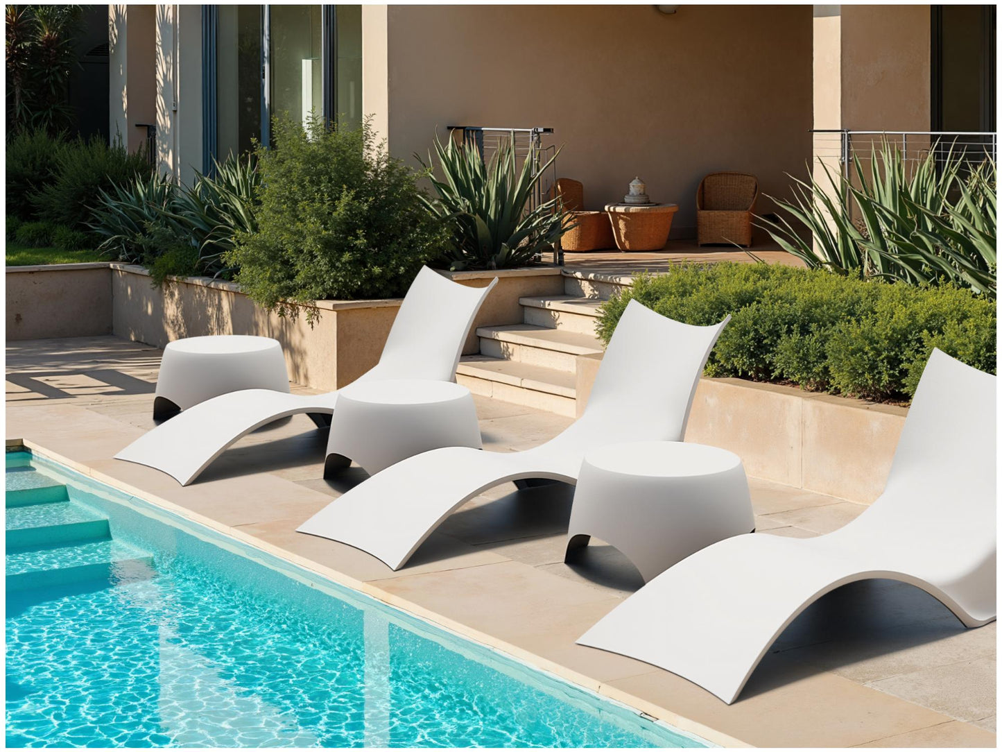 Bondi Outdoor Sun Lounger - White