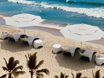Bondi Outdoor Sun Lounger - White