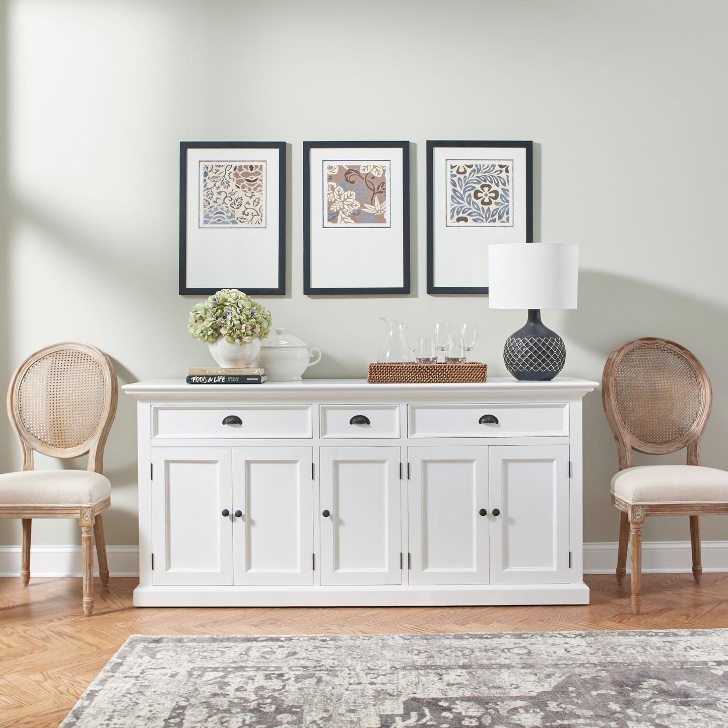Halifax White Buffet Table