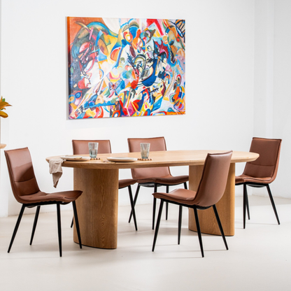 Boyd 220cm Natural Oval Dining Table