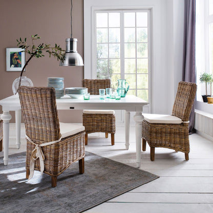 Morin Rattan Dining Chair Set of 2