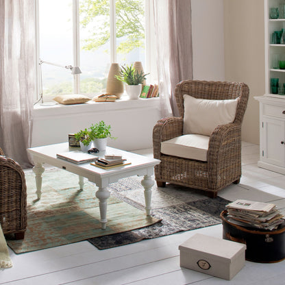 Provence Classic White Rectangular Coffee Table