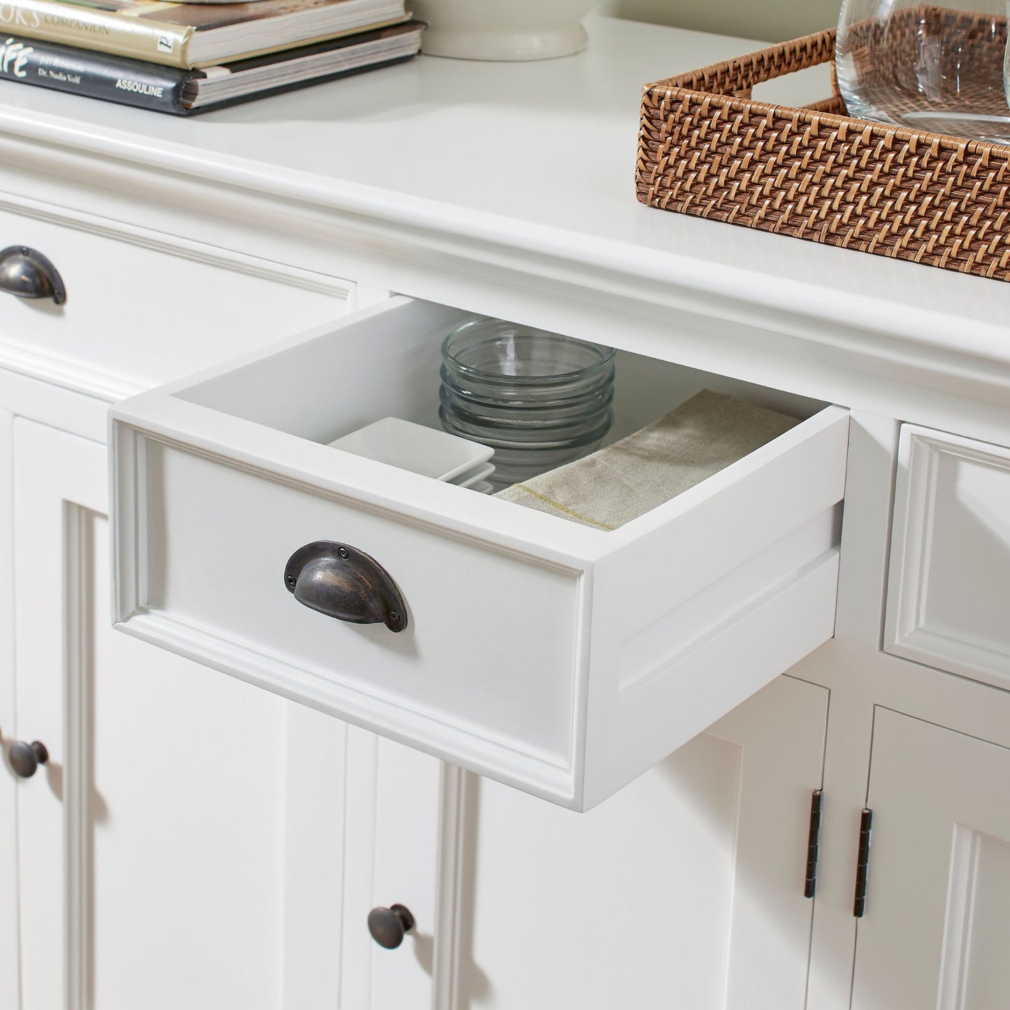 Halifax White Buffet Table
