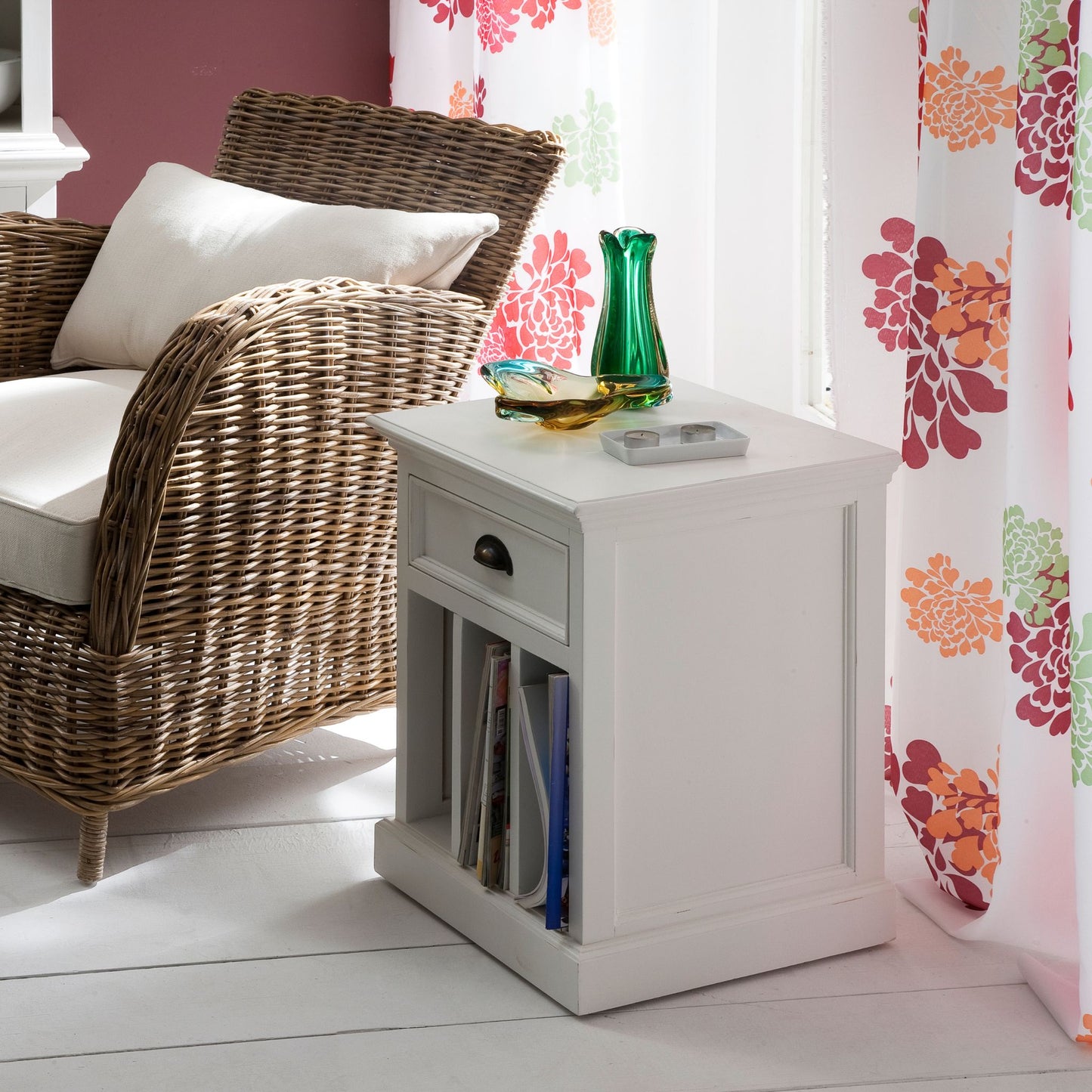 Halifax Classic White Side Table
