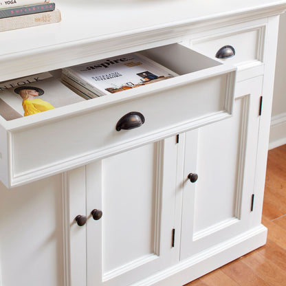Halifax Classic White 4 Door Buffet Table