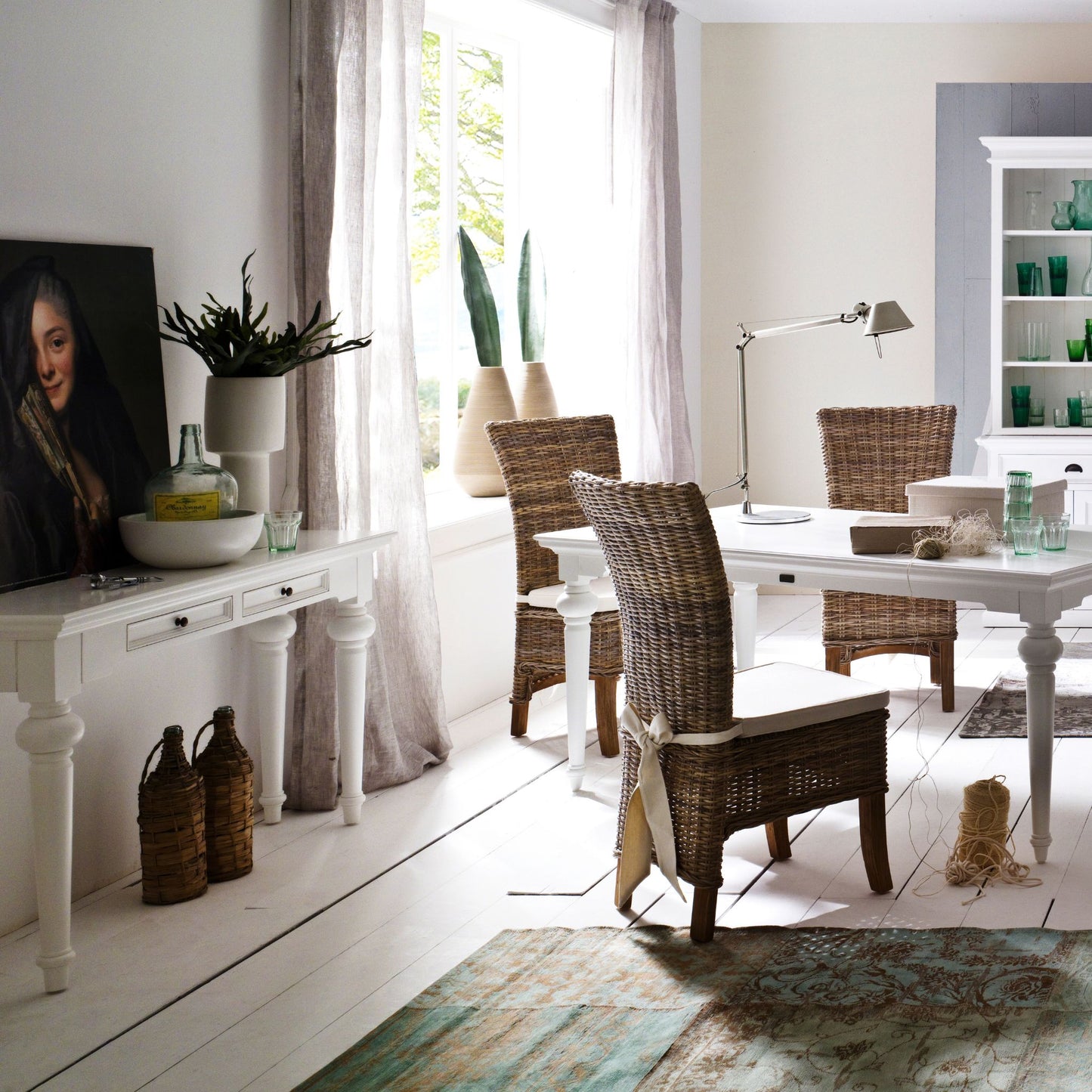 Provence Classic White Console Table