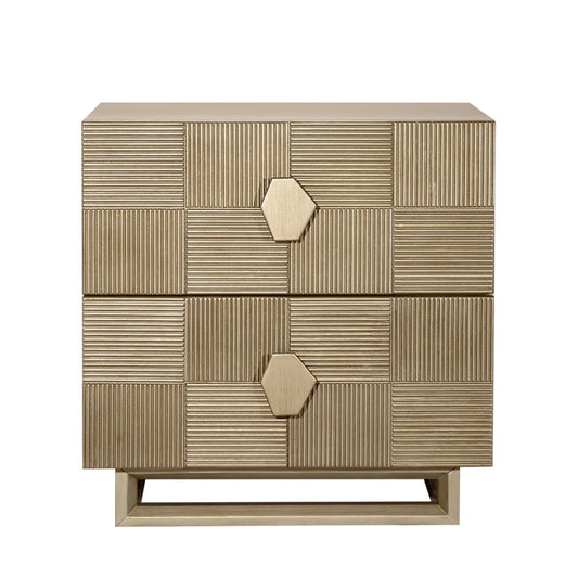 Alton Large Two Drawer Bedside Table