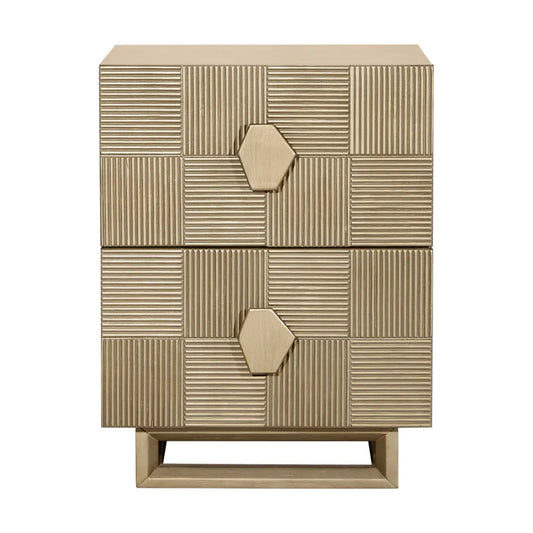 Alton Small Two Drawer Bedside Table